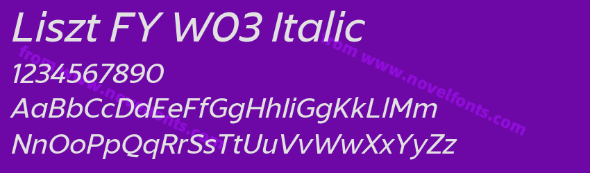 Liszt FY W03 ItalicPreview Liszt FY W03 ItalicPreview