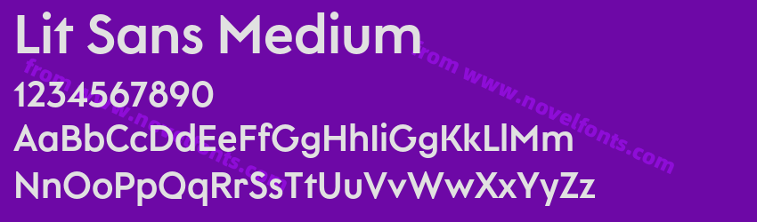 Lit Sans MediumPreview Lit Sans MediumPreview