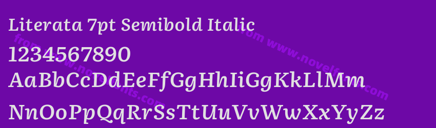 Literata 7pt Semibold ItalicPreview Literata 7pt Semibold ItalicPreview