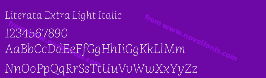 Literata Extra Light ItalicPreview Literata Extra Light ItalicPreview
