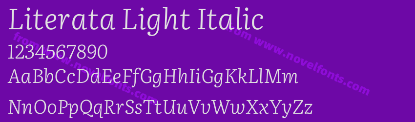 Literata Light ItalicPreview Literata Light ItalicPreview