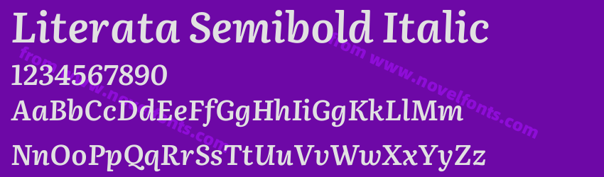 Literata Semibold ItalicPreview Literata Semibold ItalicPreview