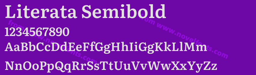 Literata SemiboldPreview Literata SemiboldPreview