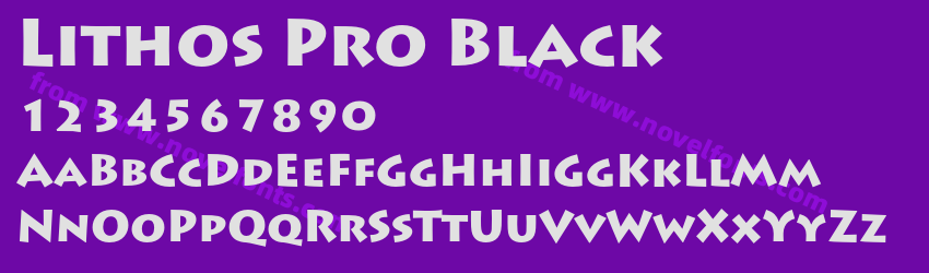 Lithos Pro BlackPreview Lithos Pro BlackPreview