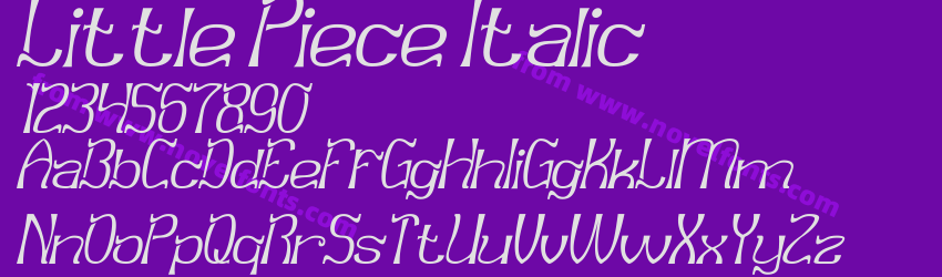 Little Piece ItalicPreview Little Piece ItalicPreview