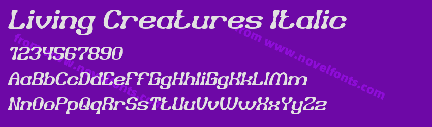 Living Creatures ItalicPreview Living Creatures ItalicPreview