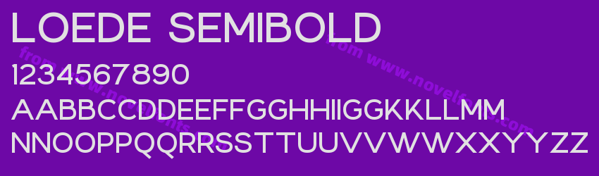 Loede SemiboldPreview Loede SemiboldPreview