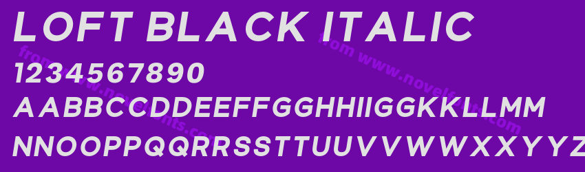 Loft Black ItalicPreview Loft Black ItalicPreview
