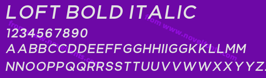 Loft Bold ItalicPreview Loft Bold ItalicPreview
