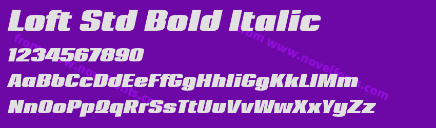 Loft Std Bold ItalicPreview Loft Std Bold ItalicPreview