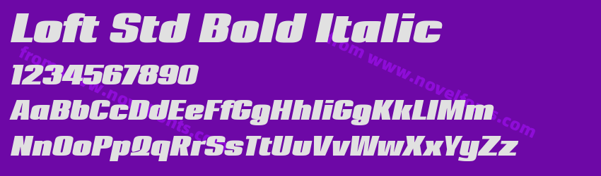 Loft Std Bold ItalicPreview Loft Std Bold ItalicPreview