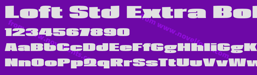 Loft Std Extra BoldPreview Loft Std Extra BoldPreview