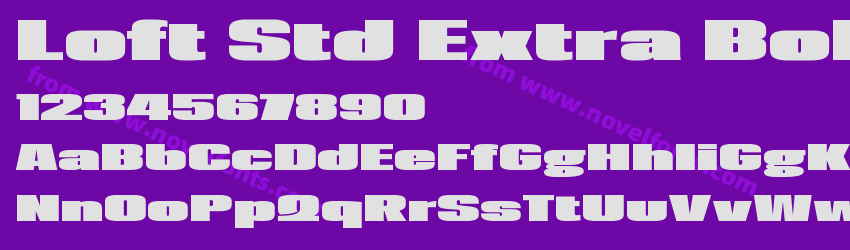Loft Std Extra BoldPreview Loft Std Extra BoldPreview
