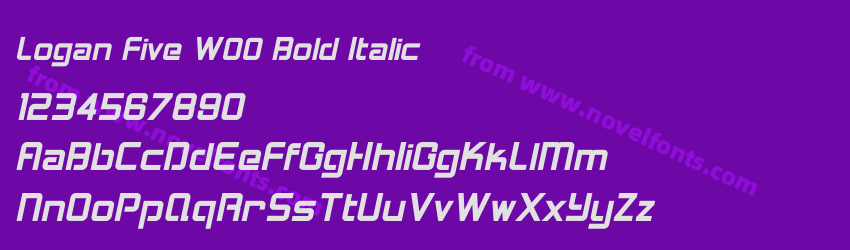 Logan Five W00 Bold ItalicPreview Logan Five W00 Bold ItalicPreview
