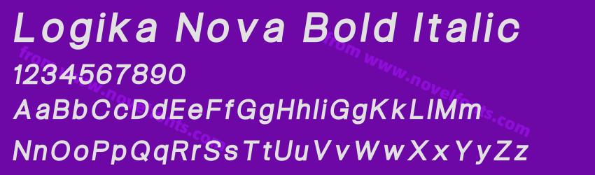 Logika Nova Bold ItalicPreview Logika Nova Bold ItalicPreview