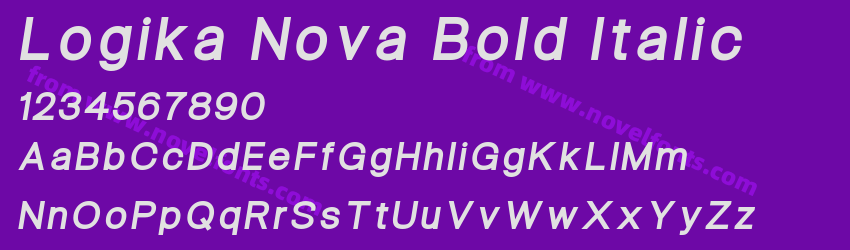 Logika Nova Bold ItalicPreview Logika Nova Bold ItalicPreview