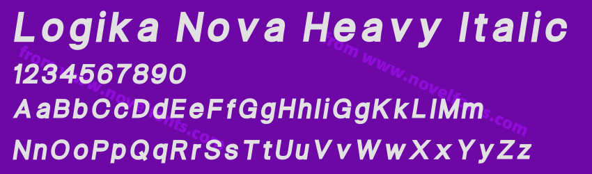 Logika Nova Heavy ItalicPreview Logika Nova Heavy ItalicPreview