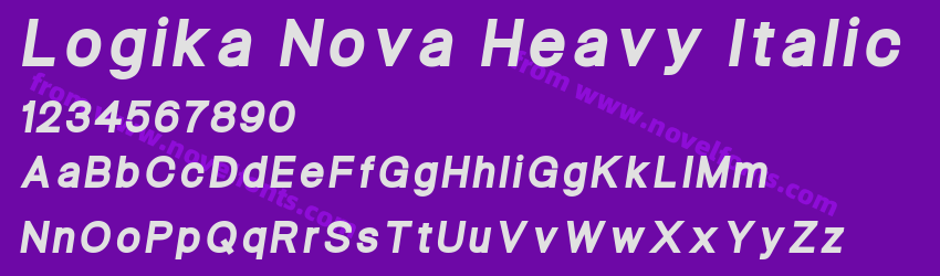 Logika Nova Heavy ItalicPreview Logika Nova Heavy ItalicPreview