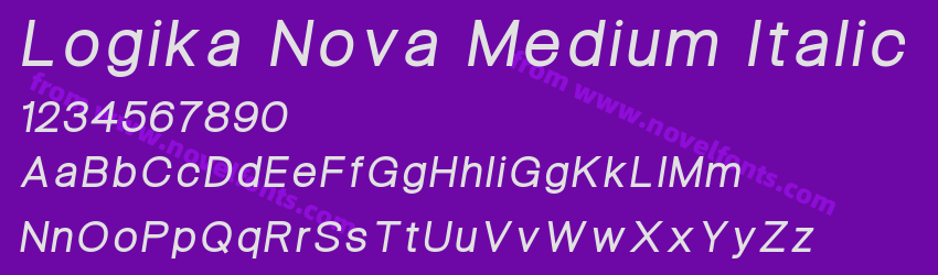 Logika Nova Medium ItalicPreview Logika Nova Medium ItalicPreview