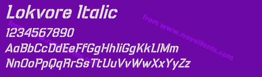 Lokvore ItalicPreview Lokvore ItalicPreview
