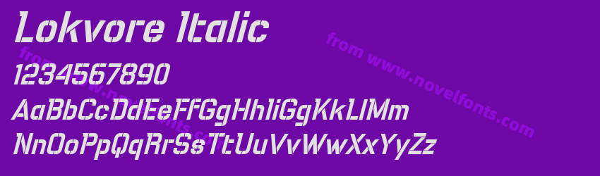 Lokvore ItalicPreview Lokvore ItalicPreview