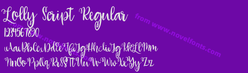 Lolly Script RegularPreview Lolly Script RegularPreview