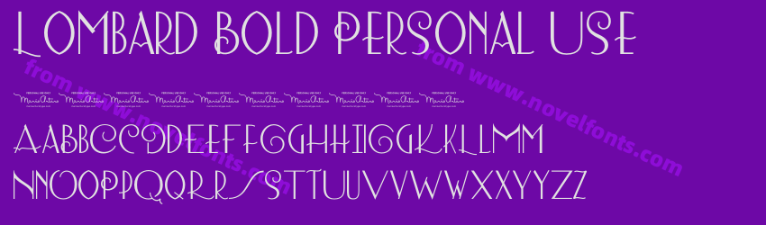 Lombard Bold Personal UsePreview