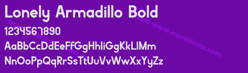 Lonely Armadillo BoldPreview Lonely Armadillo BoldPreview
