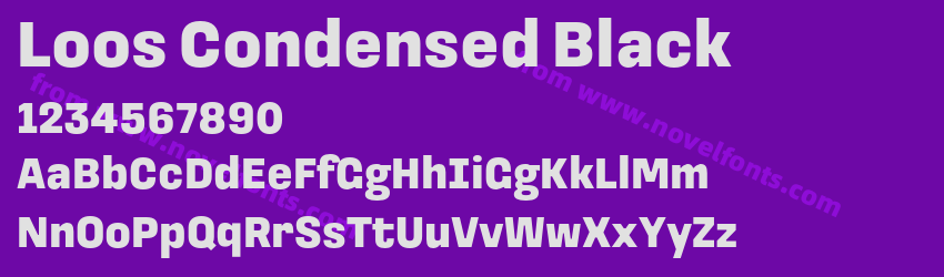 Loos Condensed BlackPreview Loos Condensed BlackPreview