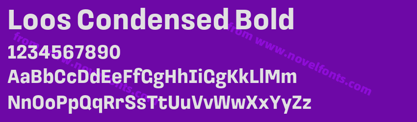 Loos Condensed BoldPreview Loos Condensed BoldPreview