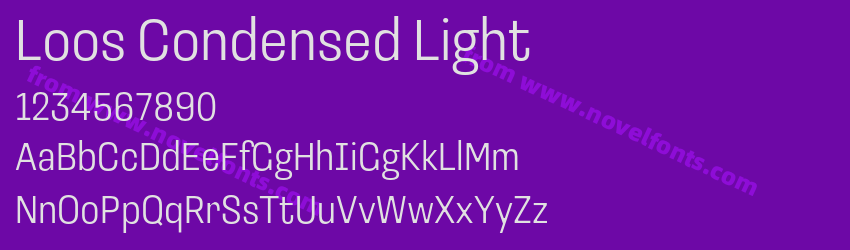 Loos Condensed LightPreview Loos Condensed LightPreview