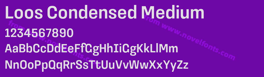 Loos Condensed MediumPreview Loos Condensed MediumPreview