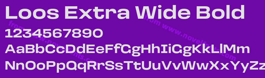 Loos Extra Wide BoldPreview Loos Extra Wide BoldPreview