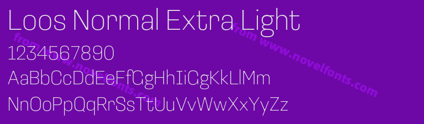 Loos Normal Extra LightPreview Loos Normal Extra LightPreview