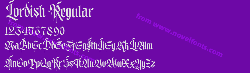 Lordish RegularPreview Lordish RegularPreview