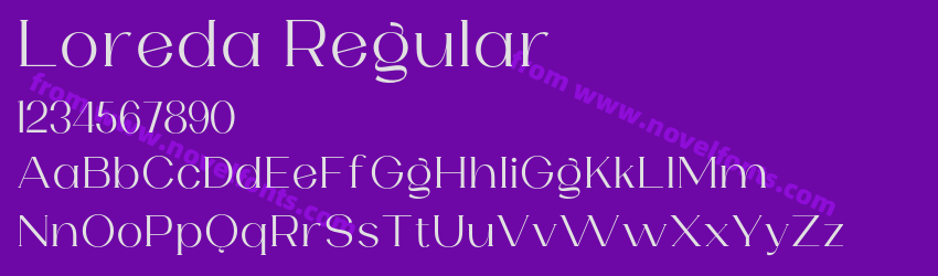 Loreda RegularPreview Loreda RegularPreview