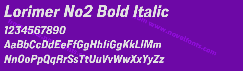 Lorimer No2 Bold ItalicPreview Lorimer No2 Bold ItalicPreview