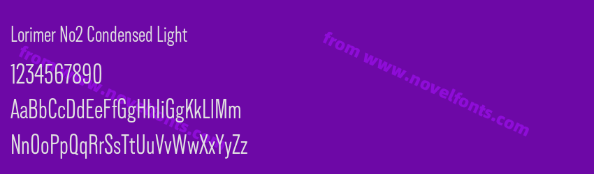 Lorimer No2 Condensed LightPreview Lorimer No2 Condensed LightPreview