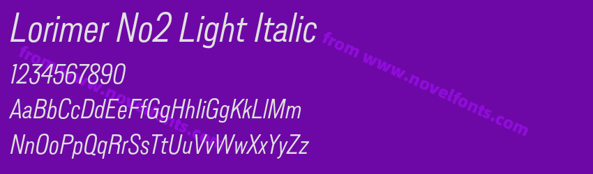 Lorimer No2 Light ItalicPreview Lorimer No2 Light ItalicPreview
