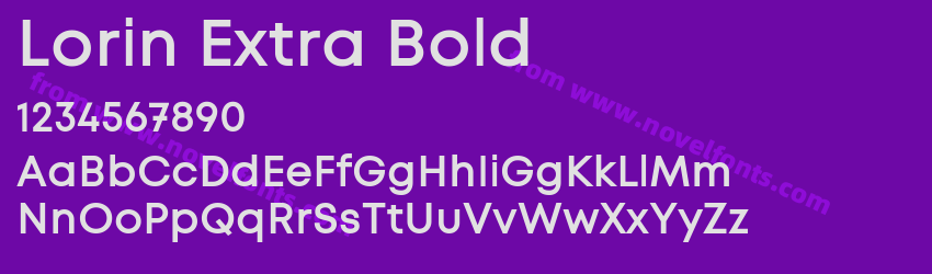 Lorin Extra BoldPreview Lorin Extra BoldPreview