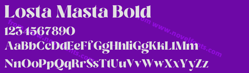 Losta Masta BoldPreview Losta Masta BoldPreview