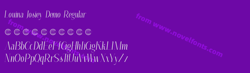 Louina Josiey Demo RegularPreview Louina Josiey Demo RegularPreview
