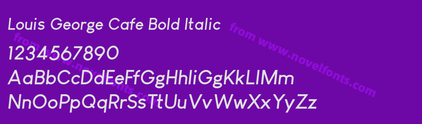 Louis George Cafe Bold ItalicPreview Louis George Cafe Bold ItalicPreview