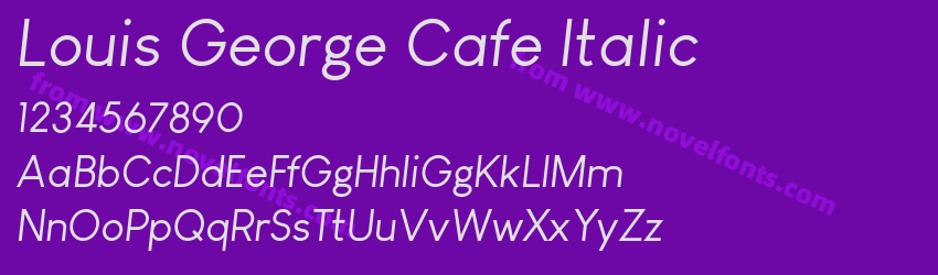 Louis George Cafe ItalicPreview Louis George Cafe ItalicPreview