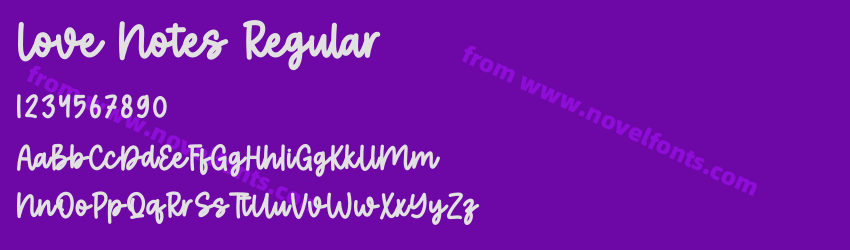 Love Notes RegularPreview Love Notes RegularPreview