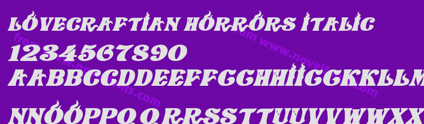 Lovecraftian Horrors ItalicPreview Lovecraftian Horrors ItalicPreview