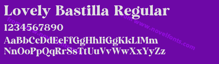 Lovely Bastilla RegularPreview Lovely Bastilla RegularPreview