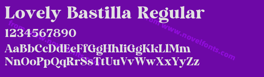 Lovely Bastilla RegularPreview Lovely Bastilla RegularPreview