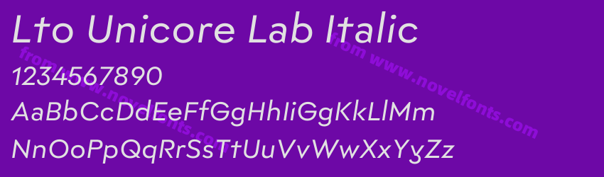 Lto Unicore Lab ItalicPreview Lto Unicore Lab ItalicPreview