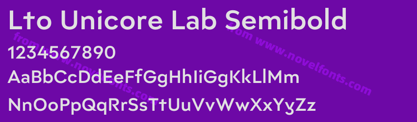 Lto Unicore Lab SemiboldPreview Lto Unicore Lab SemiboldPreview